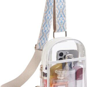 Clear Bag for Stadium Events Women's Clear Purses for Women Stadium Crossbody Ba